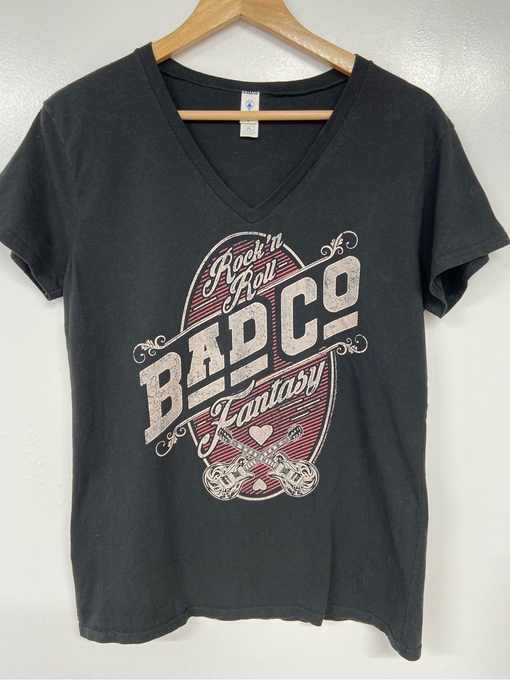 Bad Company Women’s Black Rock n Roll Fantasy Tee Size 2XL